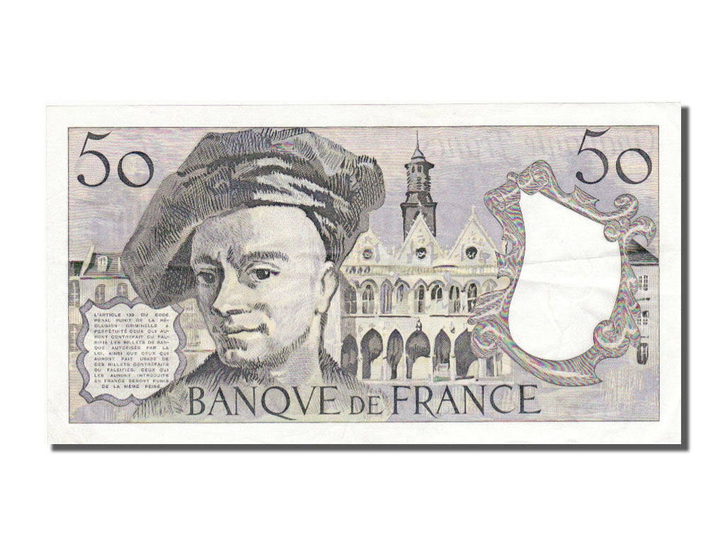 France, 50 Francs, 50 F 1976-1992 ''Quentin de La Tour'', 1980, KM #152b,...