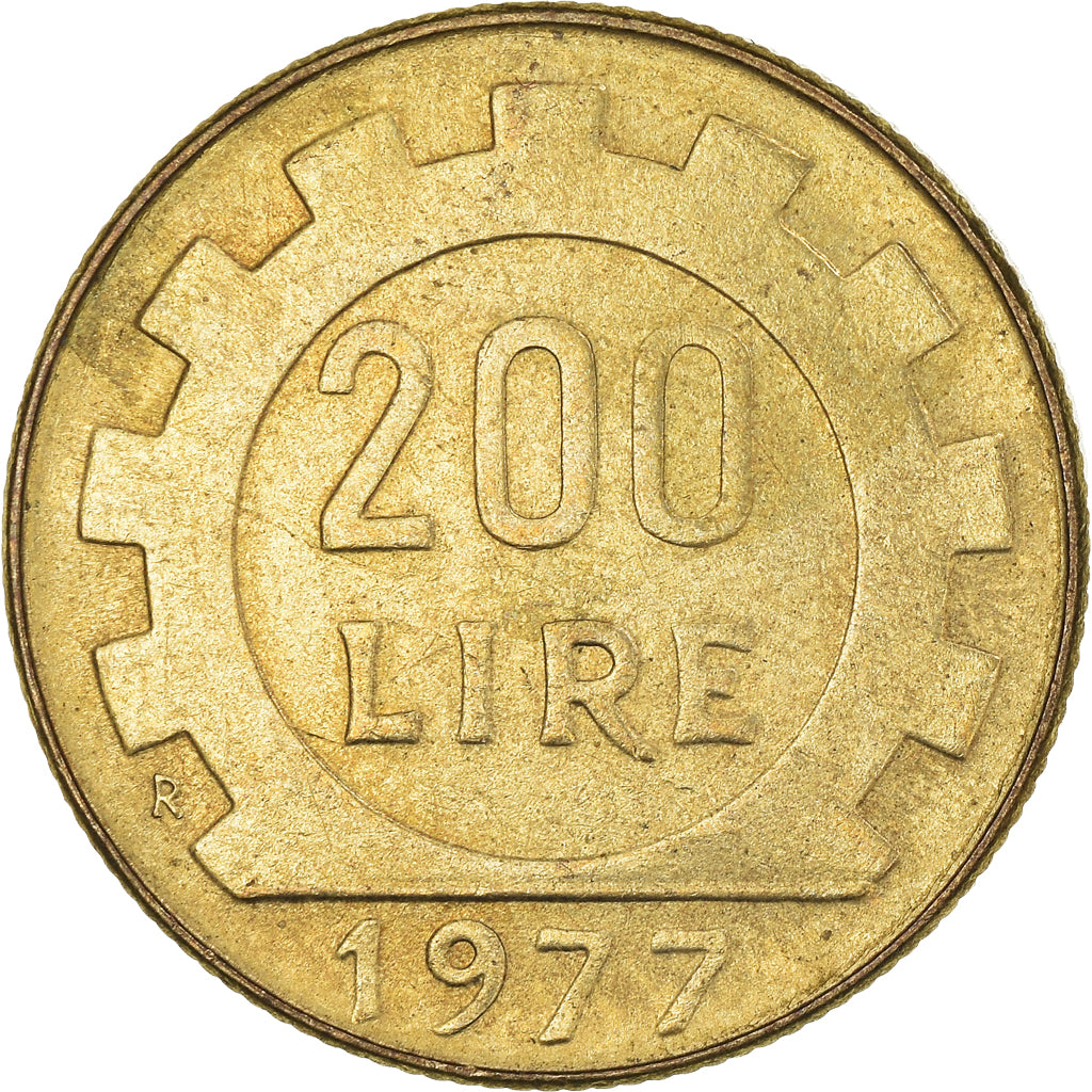 Moneta, Italia, 200 Lire, 1977