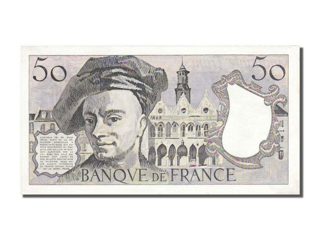 France, 50 Francs, 50 F 1976-1992 ''Quentin de La Tour'', 1982, KM #152b,...