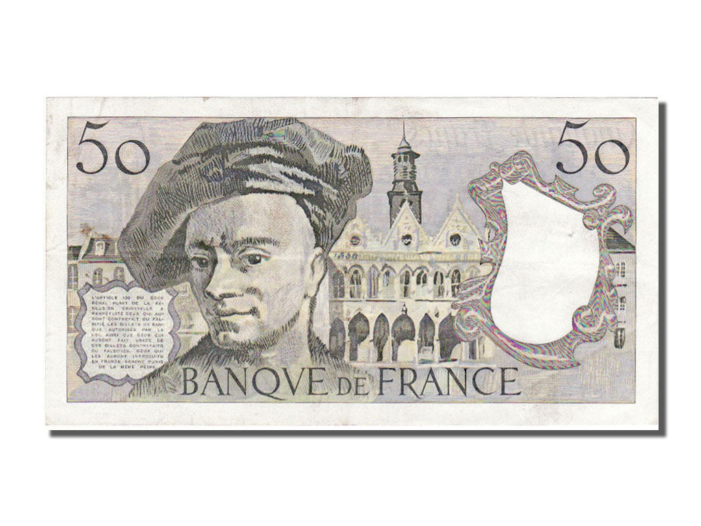 France, 50 Francs, 50 F 1976-1992 ''Quentin de La Tour'', 1983, KM #152b,...