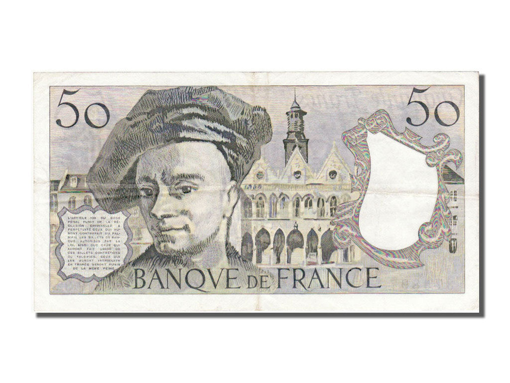 France, 50 Francs, 50 F 1976-1992 ''Quentin de La Tour'', 1983, KM #152b,...