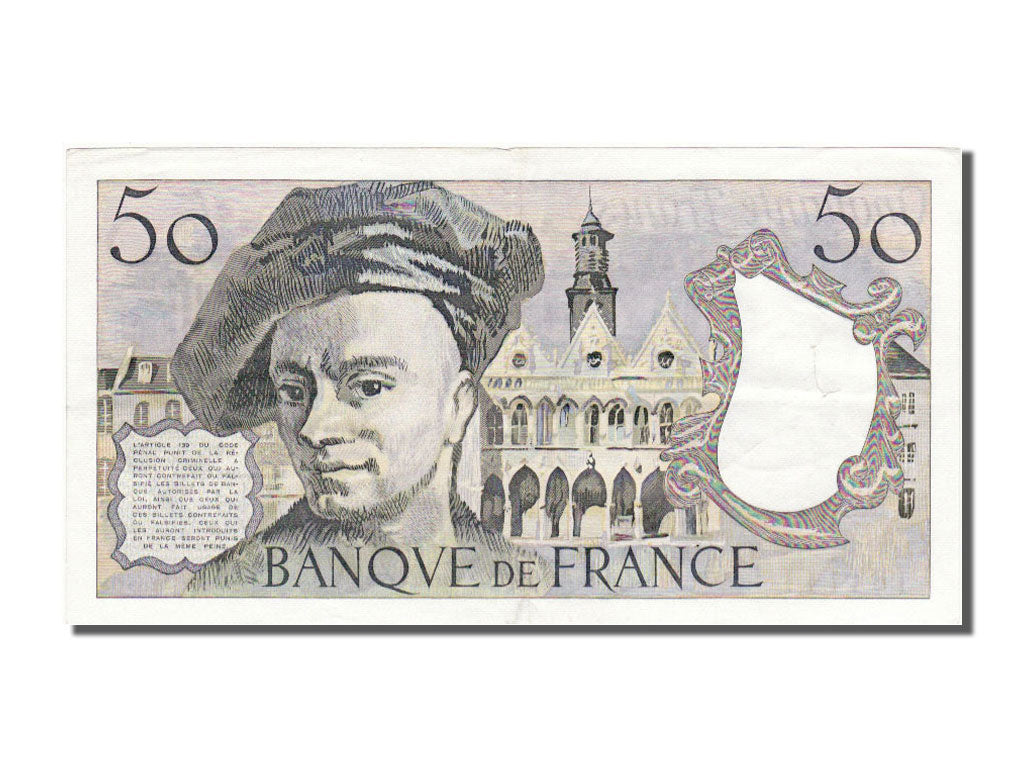 France, 50 Francs, 50 F 1976-1992 ''Quentin de La Tour'', 1984, KM #152b,...