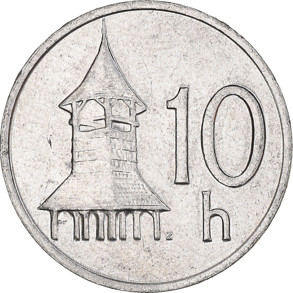 Monnaie, Slovaquie, 10 Halierov, 2000