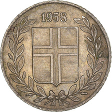 Moneta, Islandia, 10 Aurar, 1958