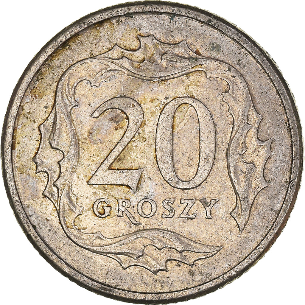 Münze, Polen, 20 Groszy, 1997