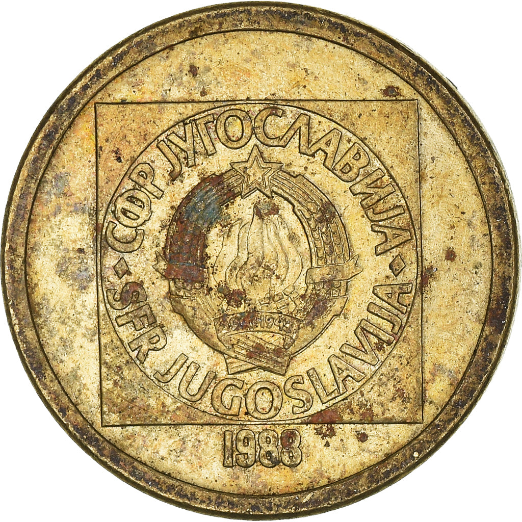 Coin, Yugoslavia, 10 Dinara, 1988