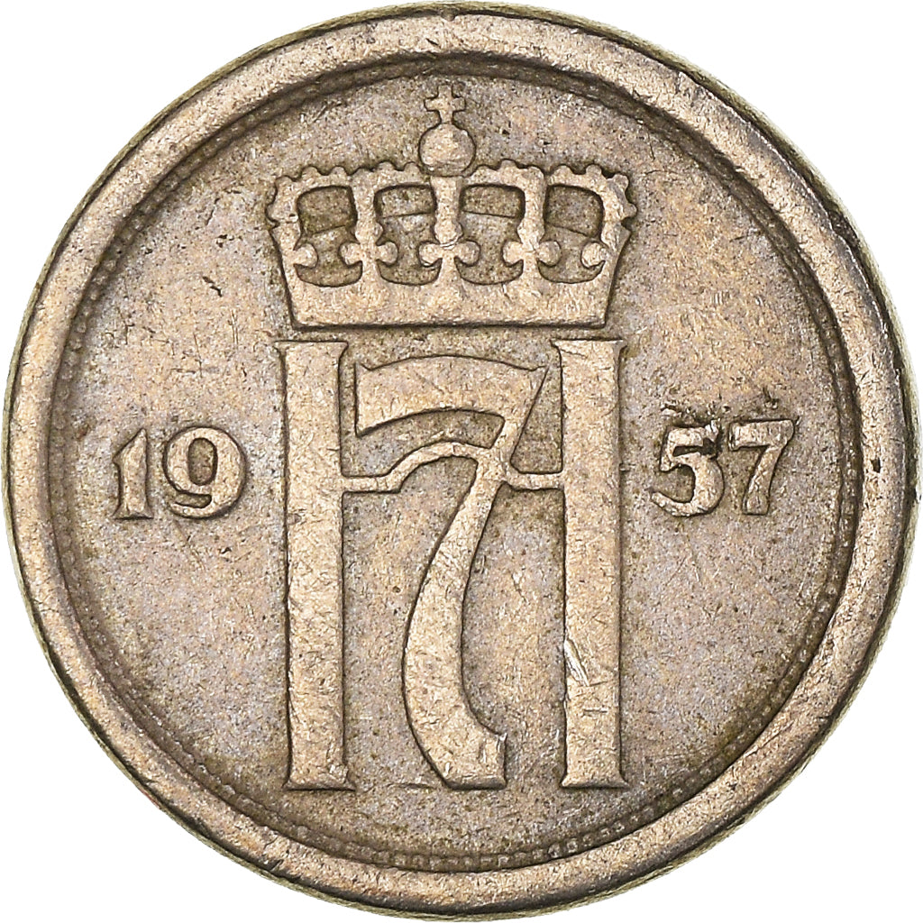 Moneda, Noruega, 10 Öre, 1957