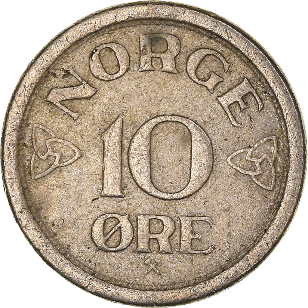 Moneda, Noruega, 10 Öre, 1957