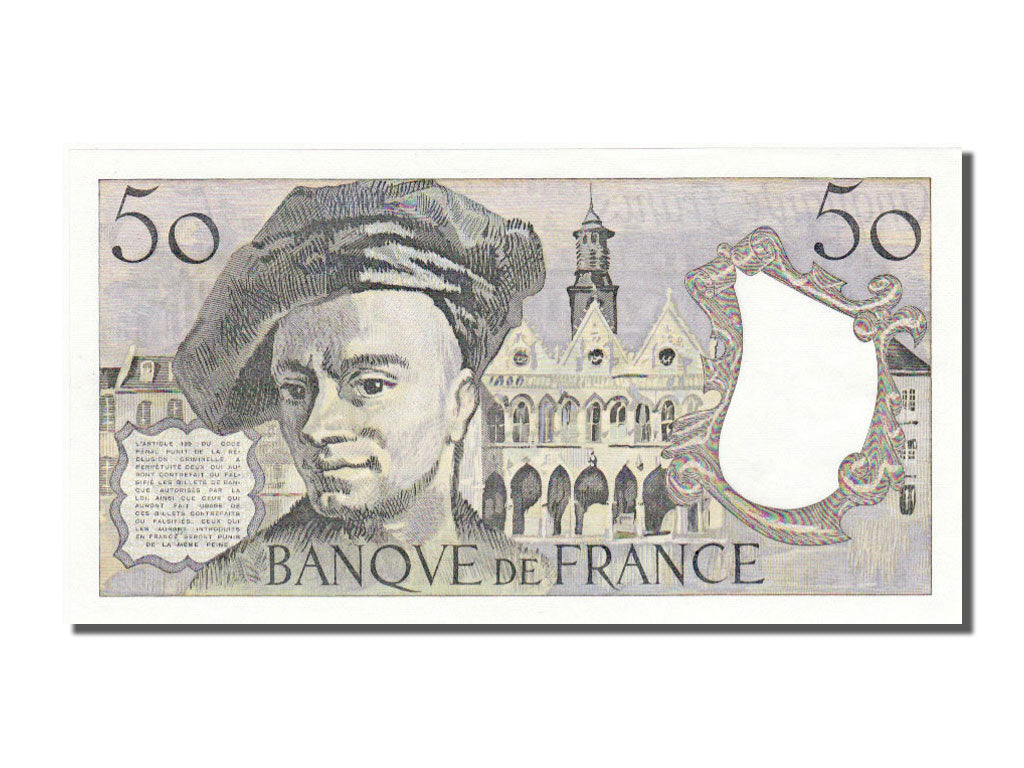 Biljet, Frankrijk, 50 Francs, 50 F 1976-1992 ''Quentin de La Tour'', 1988