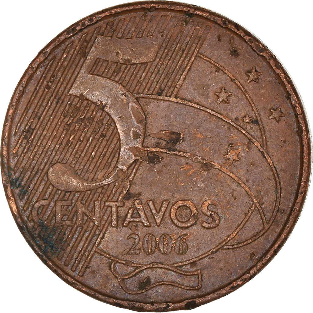 Münze, Brasilien, 5 Centavos, 2006