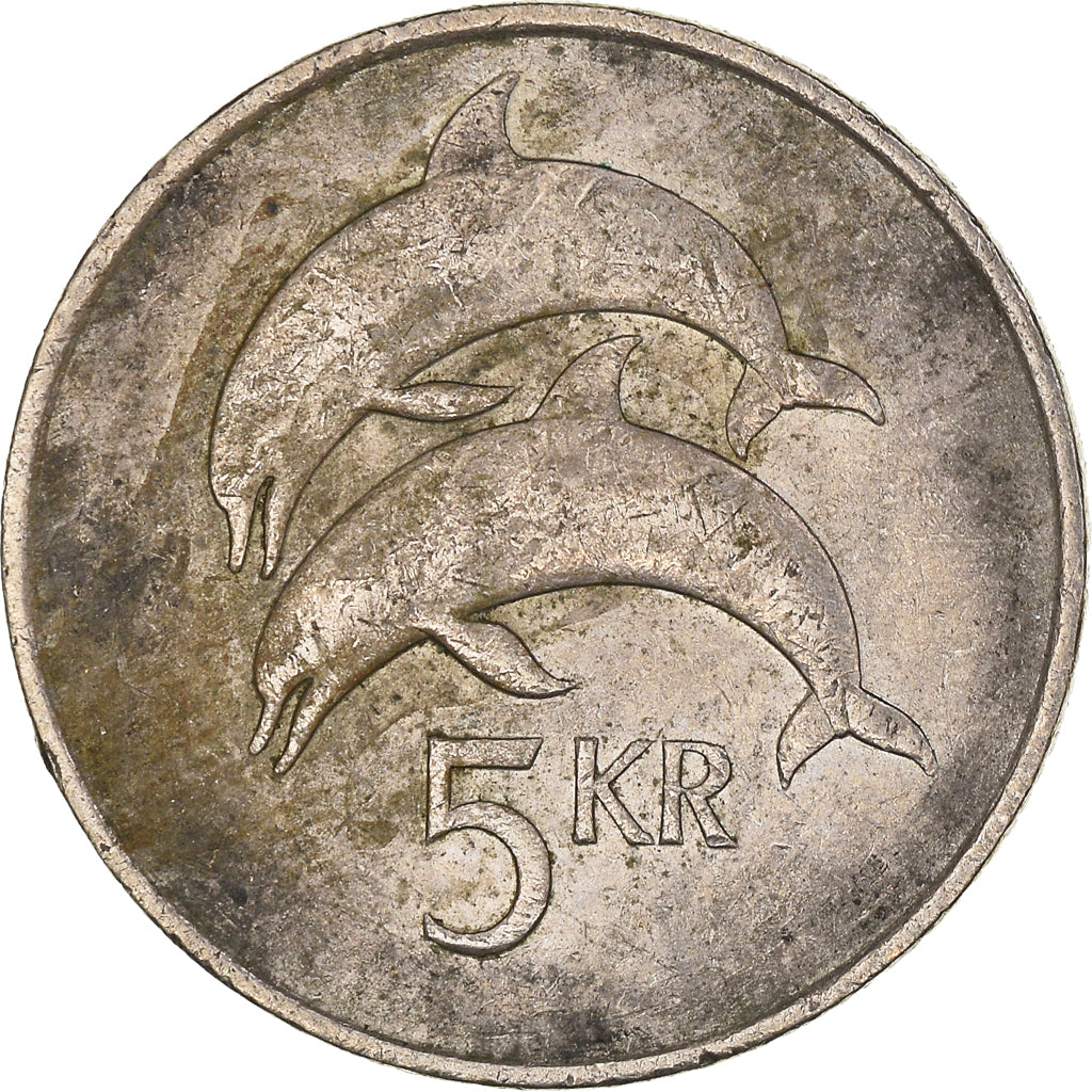 Moeda, Islândia, 5 Kronur, 1984
