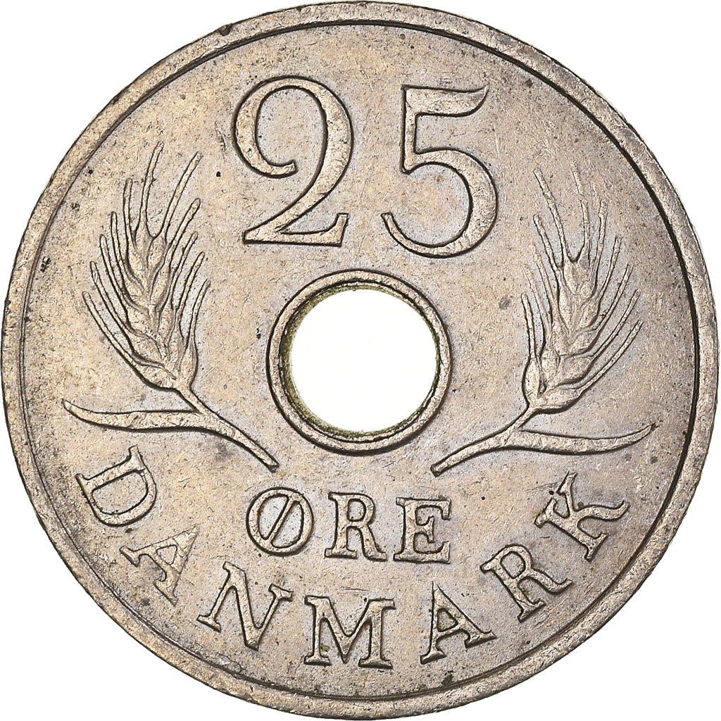 Coin, Denmark, 25 Öre, 1966