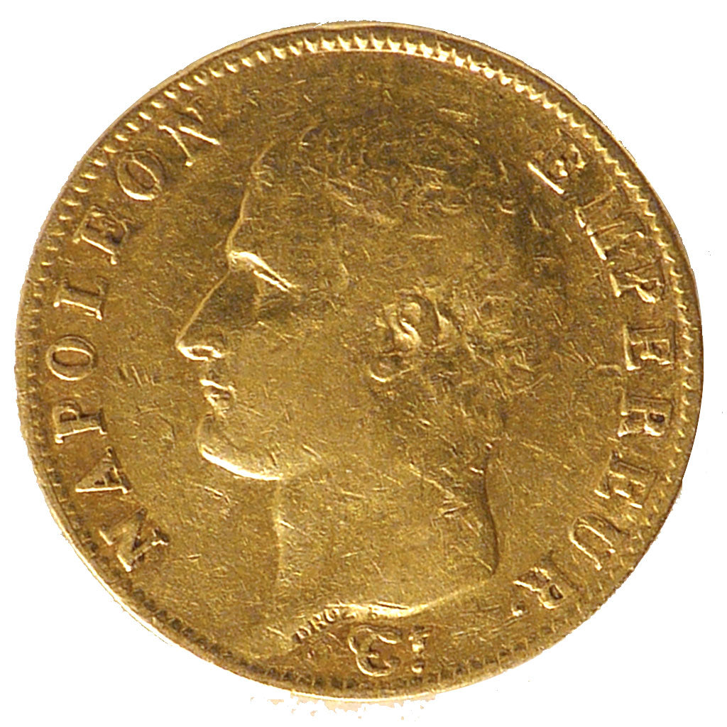 FRANCE, Napoléon I, 20 Francs, 1806, Limoges, KM #674.2, VF(30-35), Gold, Gadour