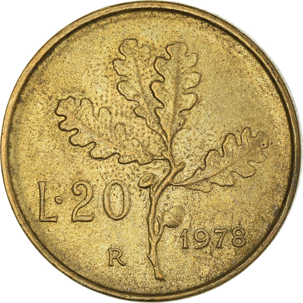 Monnaie, Italie, 20 Lire, 1978