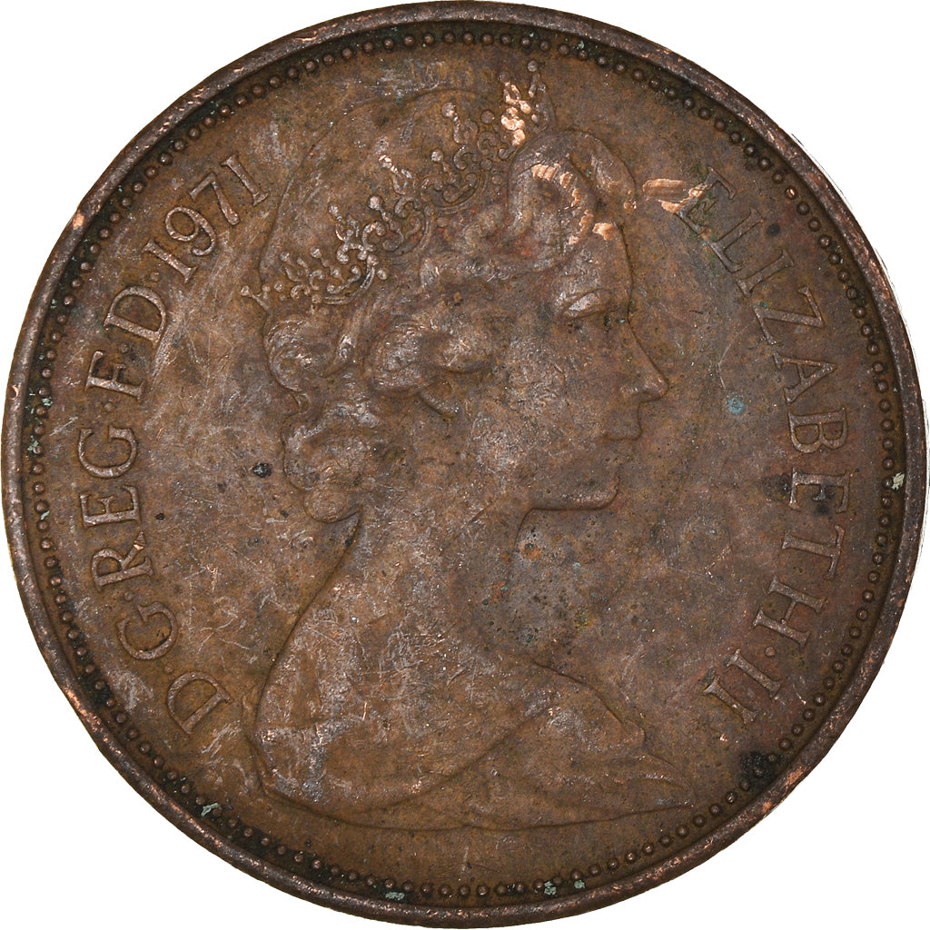 Moneta, Wielka Brytania, 2 Pence, 1971