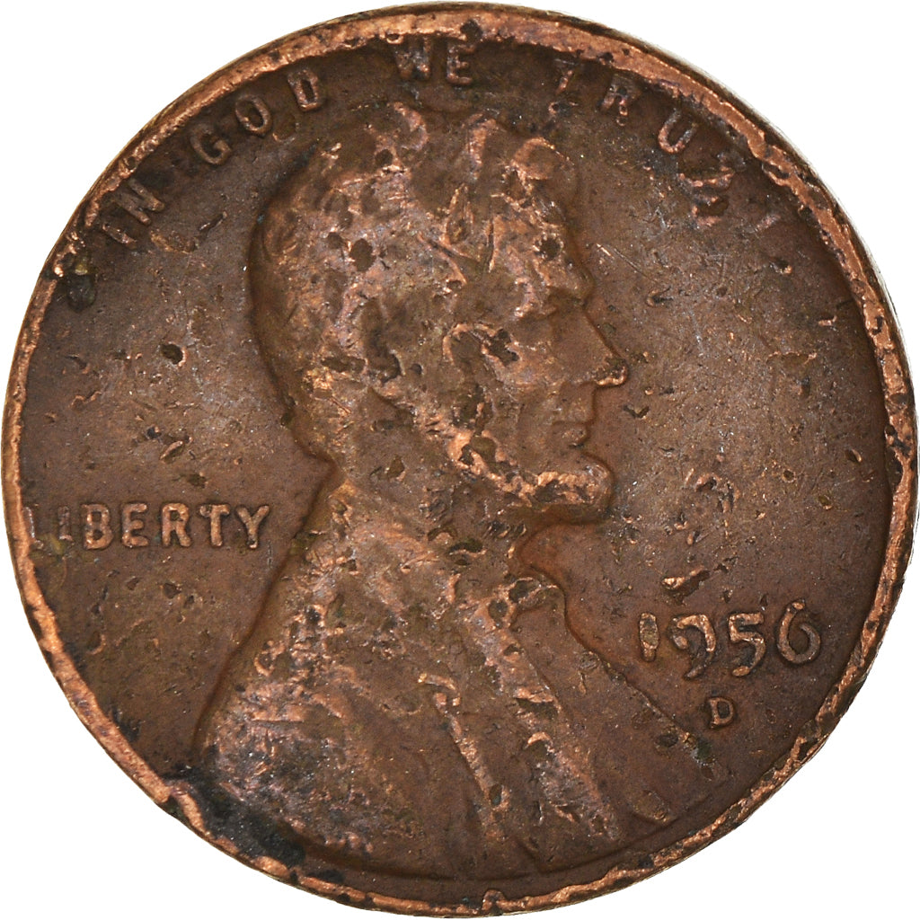 Monnaie, États-Unis, Cent, 1956