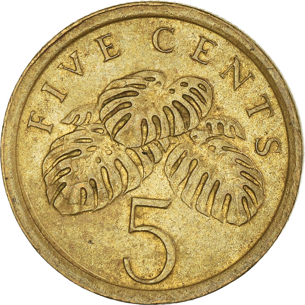 Moneta, Singapore, 5 Cents, 1993
