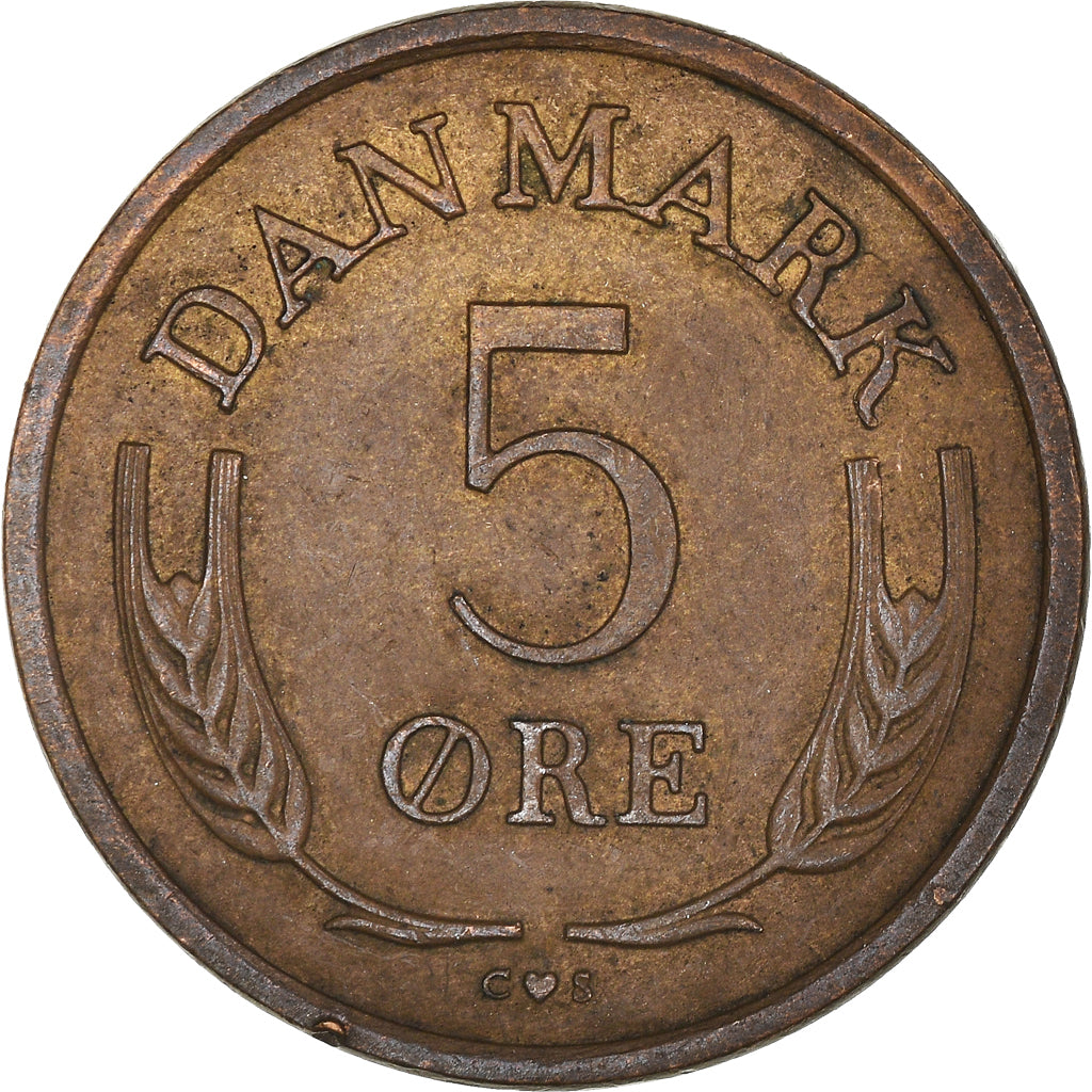 Coin, Denmark, 5 Öre, 1965