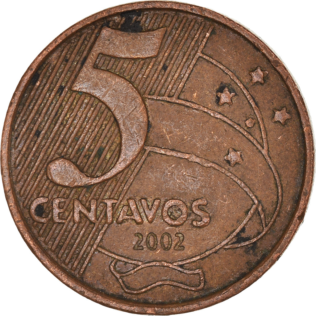 Moneta, Brasile, 5 Centavos, 2002