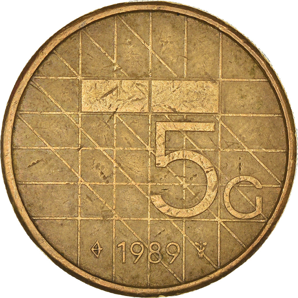 Munten, Nederland, 5 Gulden, 1989