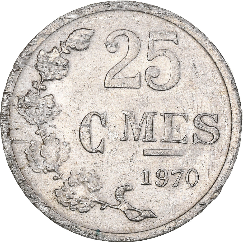 Munten, Luxemburg, 25 Centimes, 1970