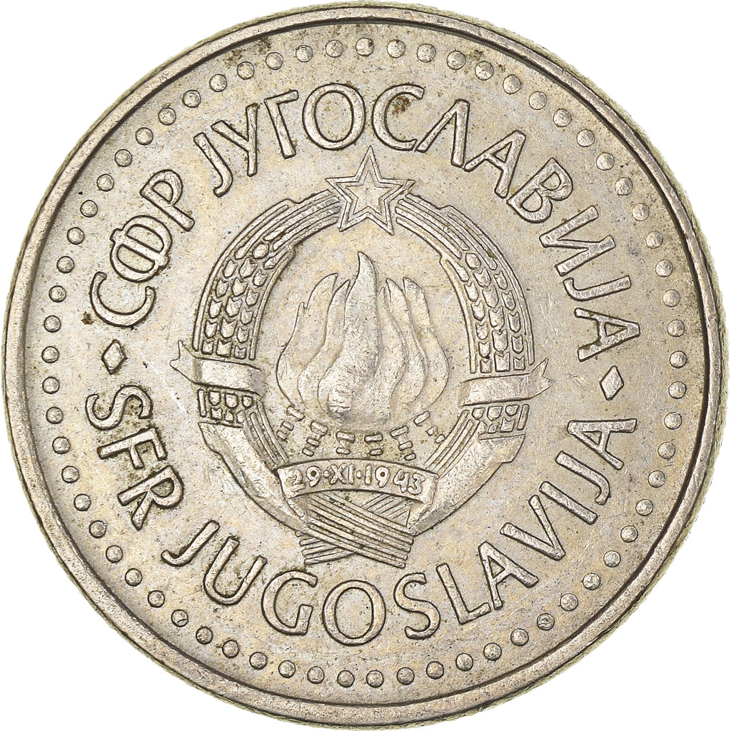 Monnaie, Yougoslavie, 10 Dinara, 1983