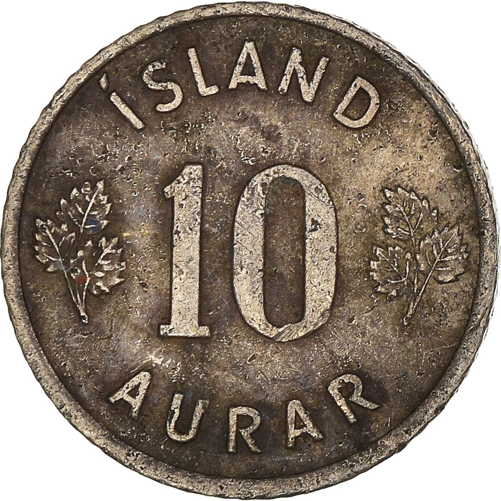 Moneta, Islanda, 10 Aurar, 1959