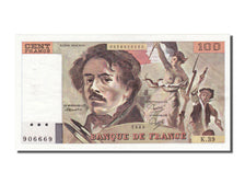 France, 100 Francs, 100 F 1978-1995 ''Delacroix'', 1980, KM #154b, EF(40-45), K.