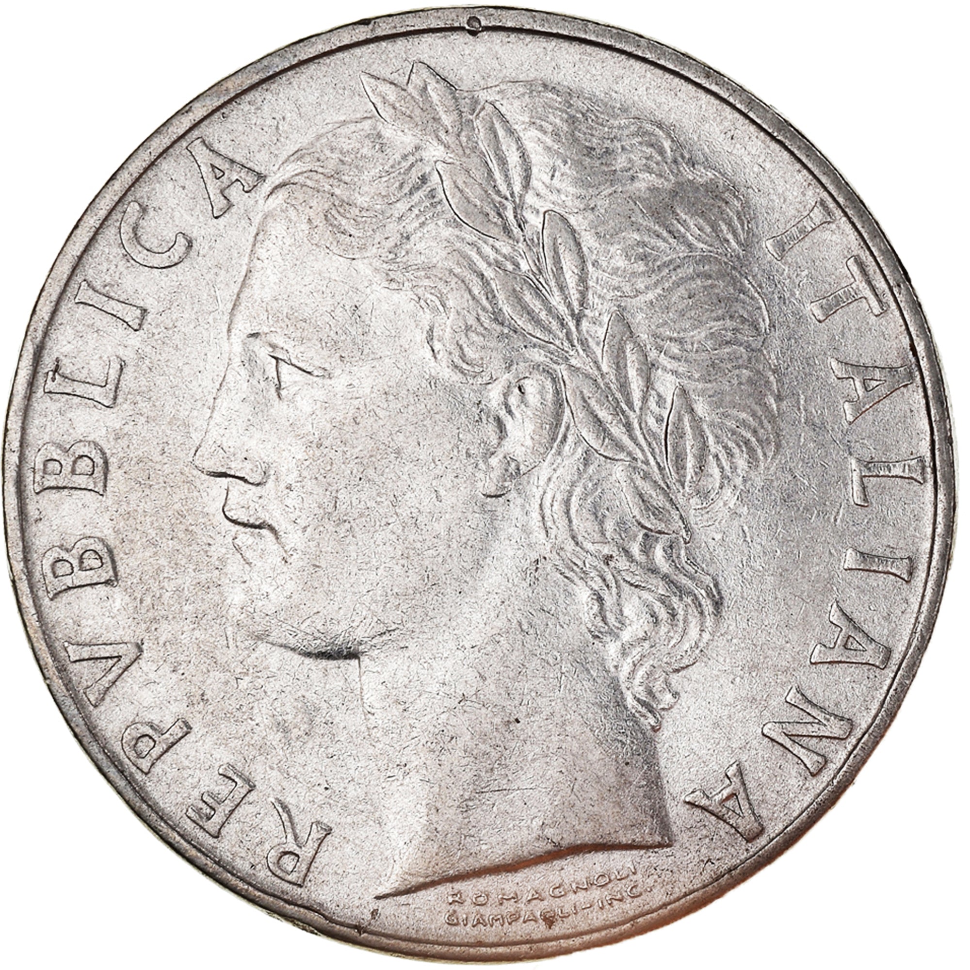 Monnaie, Italie, 100 Lire, 1955
