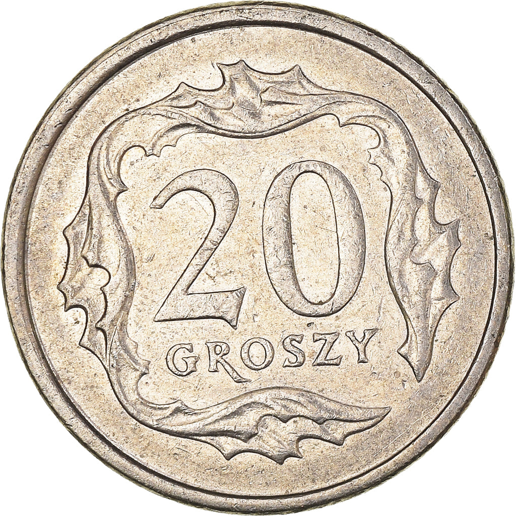Monnaie, Pologne, 20 Groszy, 2004
