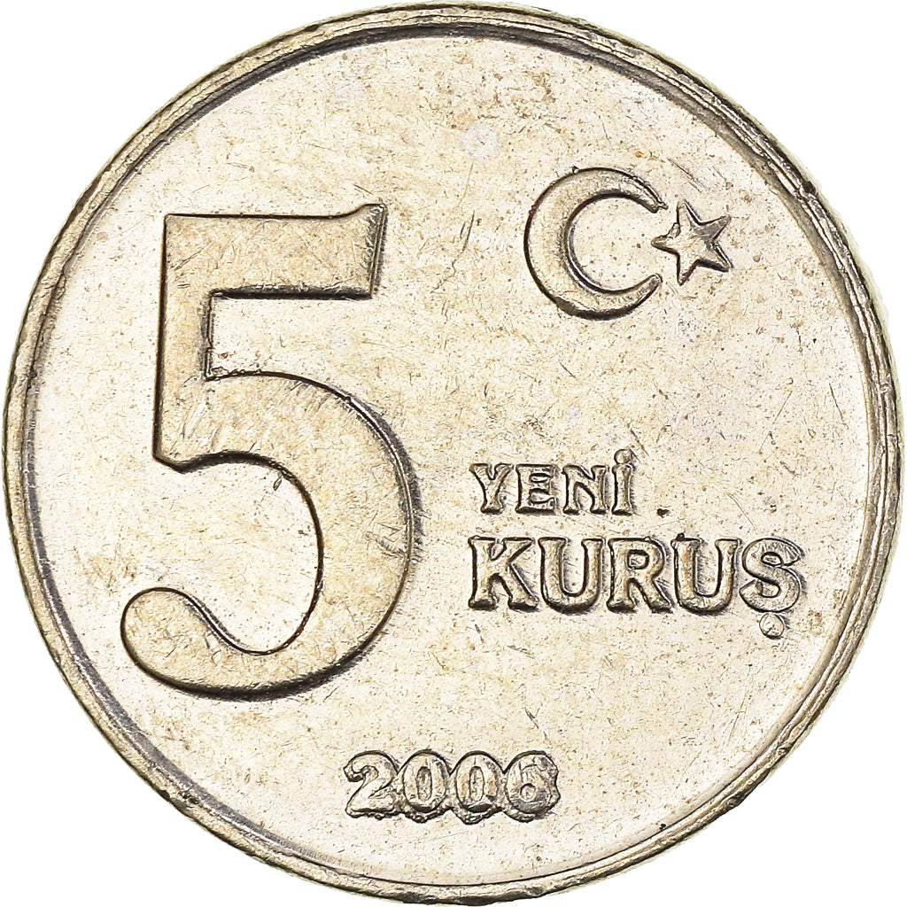 Moneta, Turchia, 5 Kurus, 2006