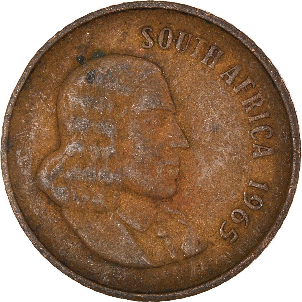 Moneta, Sudafrica, 2 Cents, 1965