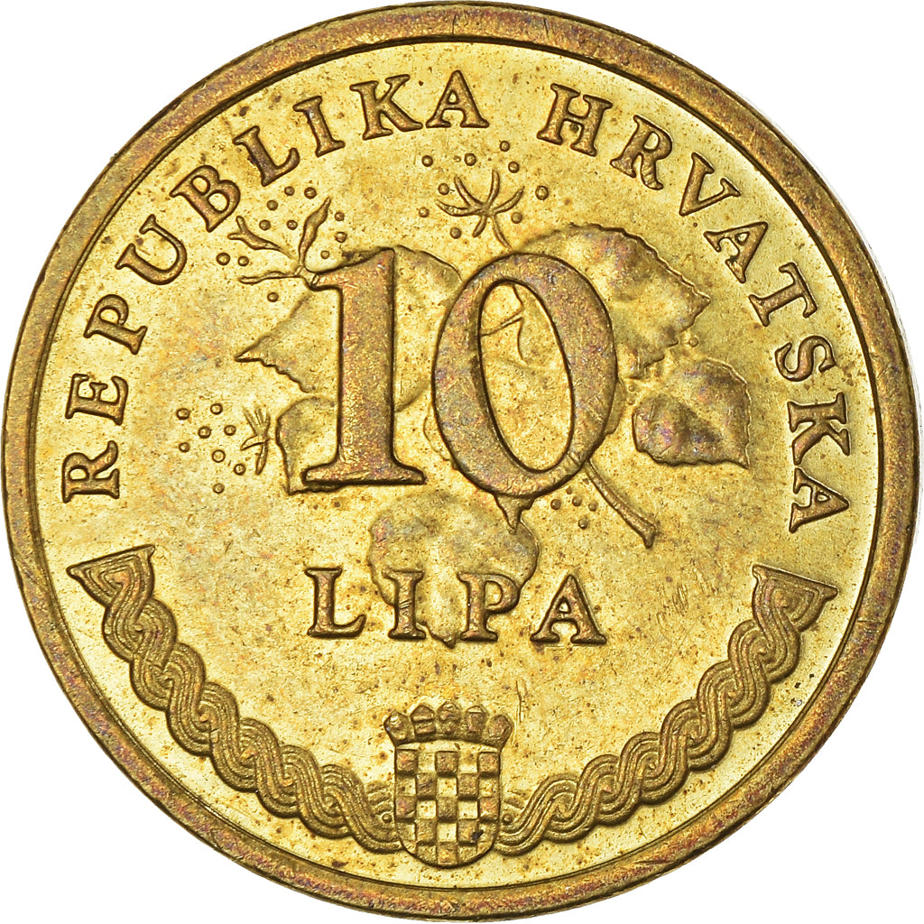 Moeda, Croácia, 10 Lipa, 2007
