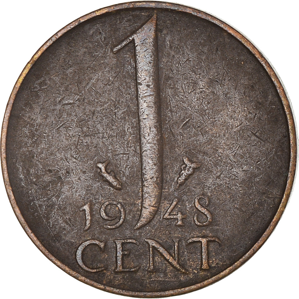 Munten, Nederland, Cent, 1948