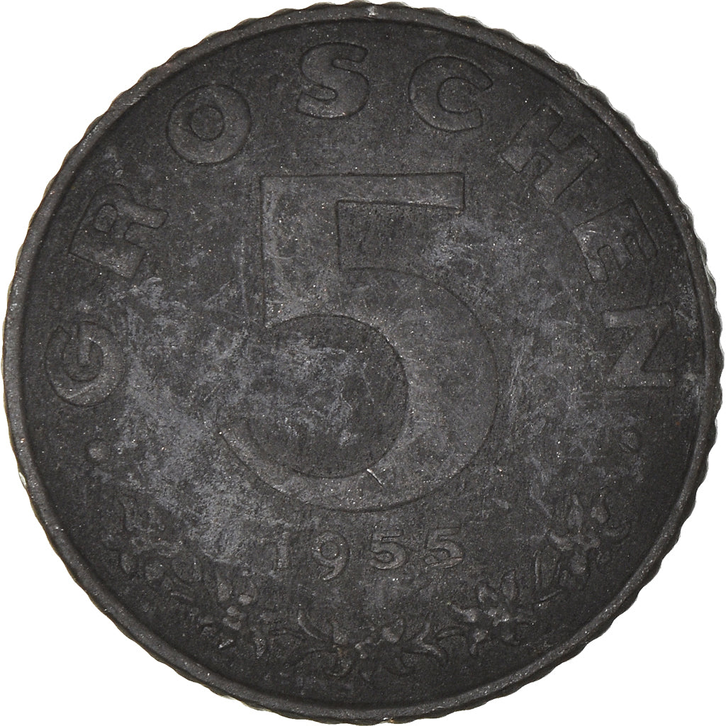 Coin, Austria, 5 Groschen, 1955
