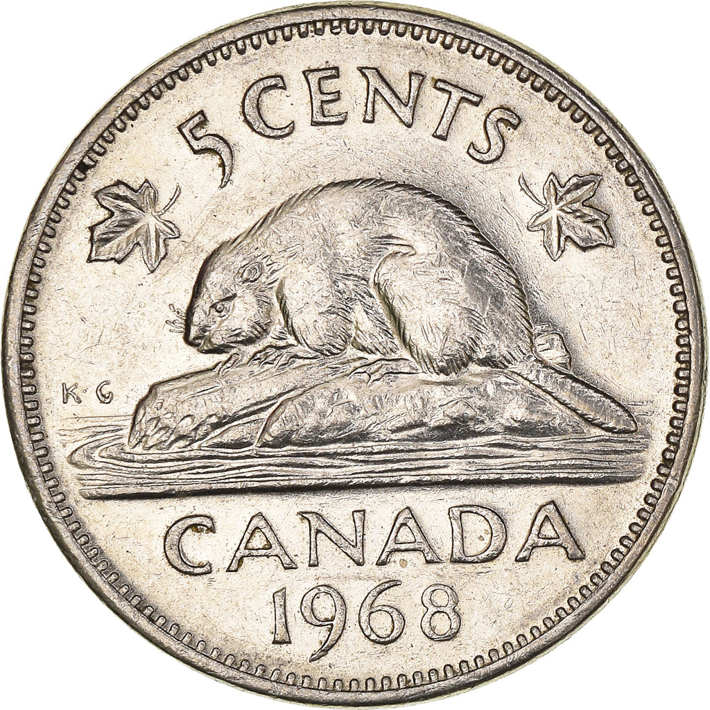 Moneta, Canada, 5 Cents, 1968