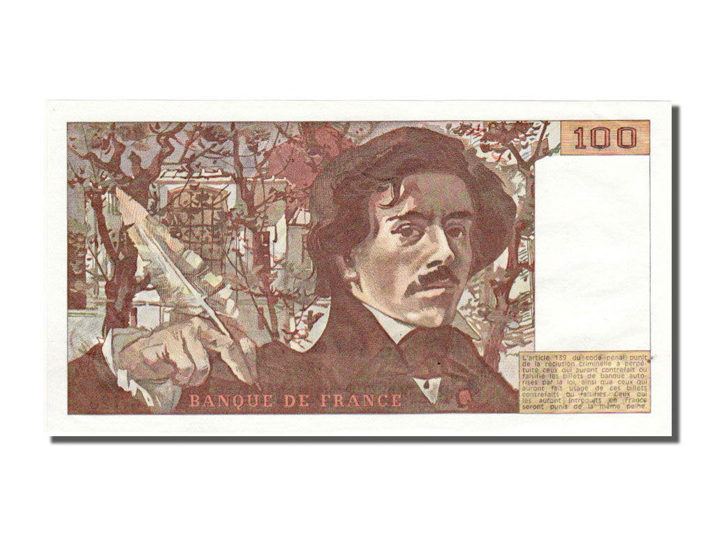 Banknote, France, 100 Francs, 100 F 1978-1995 ''Delacroix'', 1987, UNC(65-70)