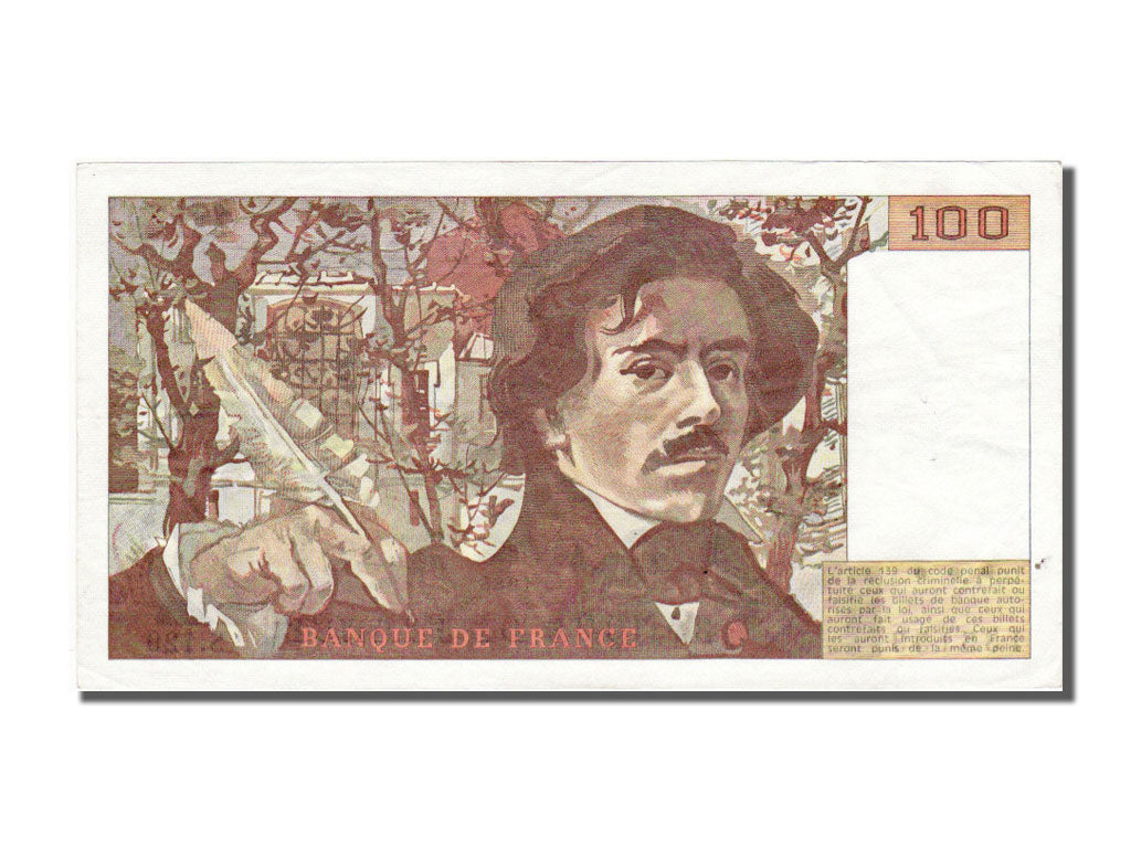 Francia, 100 Francs, 100 F 1978-1995 ''Delacroix'', 1988, KM:154d, SPL-, Faye...