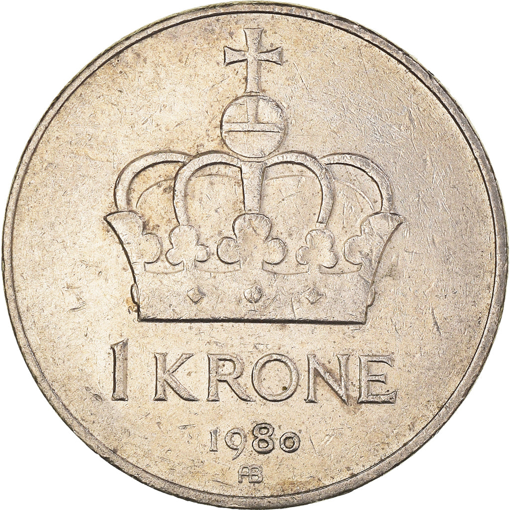 Moneda, Noruega, Krone, 1980
