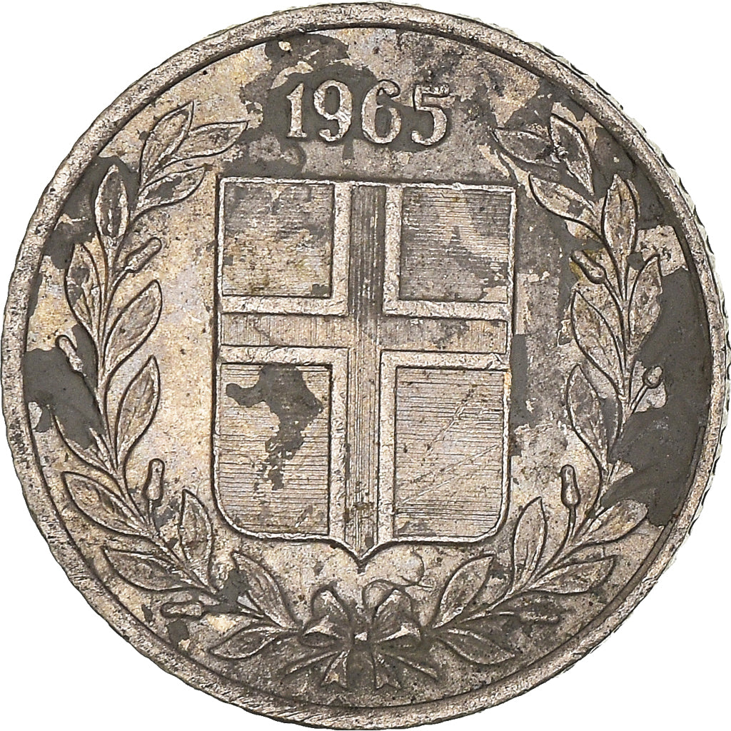 Moeda, Islândia, 10 Aurar, 1965