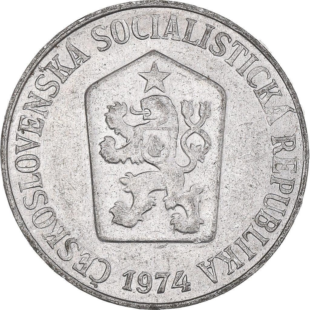 Moneda, Checoslovaquia, 5 Haleru, 1974