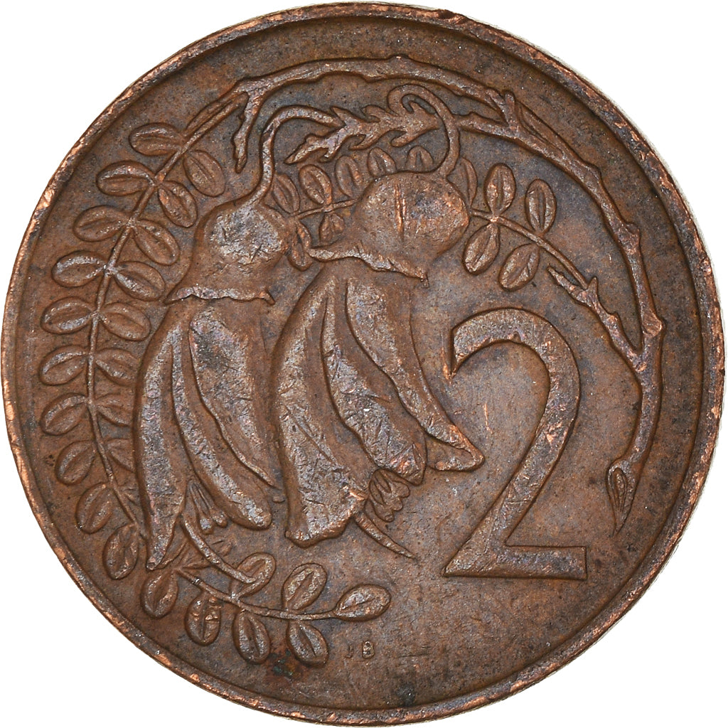 Moneta, Nowa Zelandia, 2 Cents, 1974