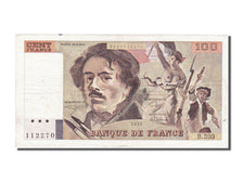 France, 100 Francs, 100 F 1978-1995 ''Delacroix'', 1991, KM #154e, EF(40-45), B.