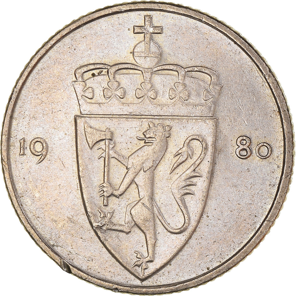 Moneda, Noruega, 50 Öre, 1980