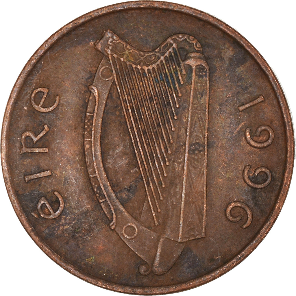Moeda, REPÚBLICA DA IRLANDA, Penny, 1996