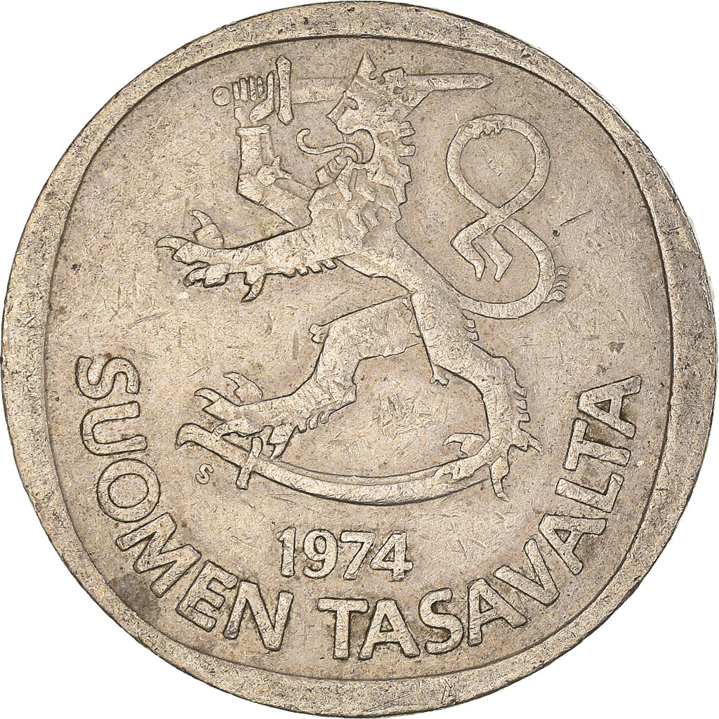 Moneda, Finlandia, Markka, 1974