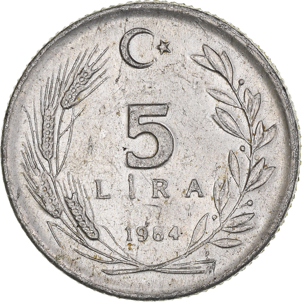 Monnaie, Turquie, 5 Lira, 1984