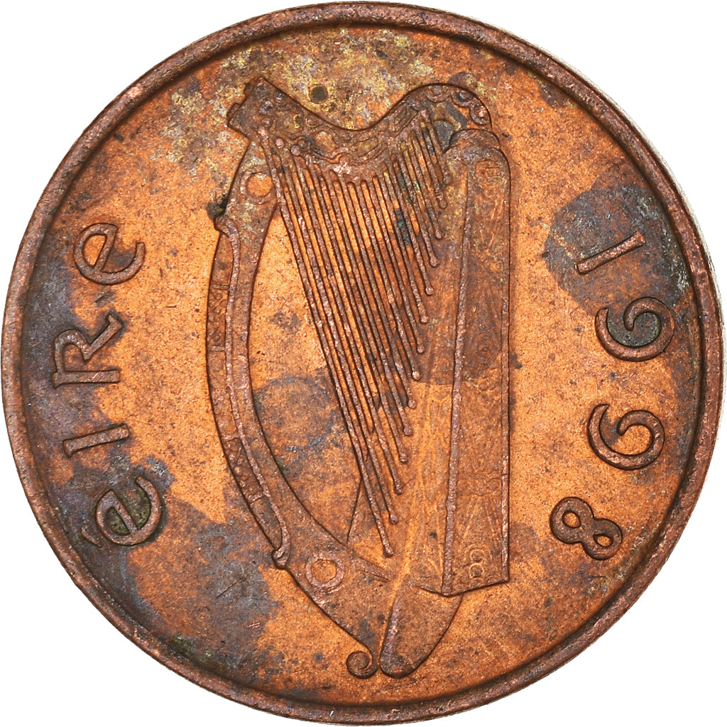 Moeda, REPÚBLICA DA IRLANDA, Penny, 1998