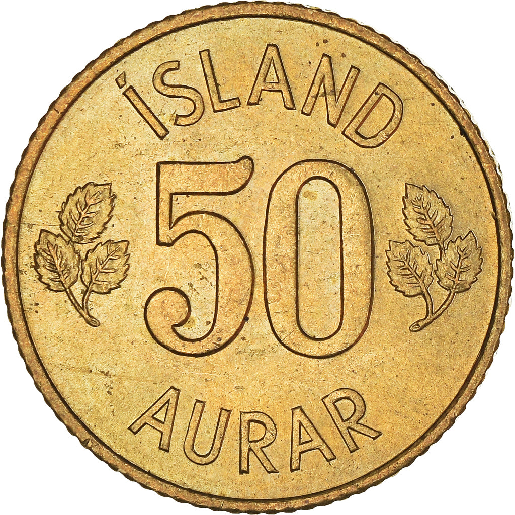 Moneta, Islanda, 50 Aurar, 1971