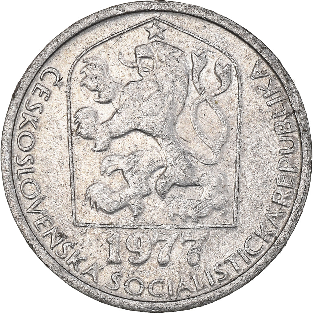 Coin, Czechoslovakia, 10 Haleru, 1977